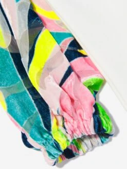 Girls Printed Sleeve Logo Dress -Monna Clothing Shop EMILIOPUCCI M49224 4