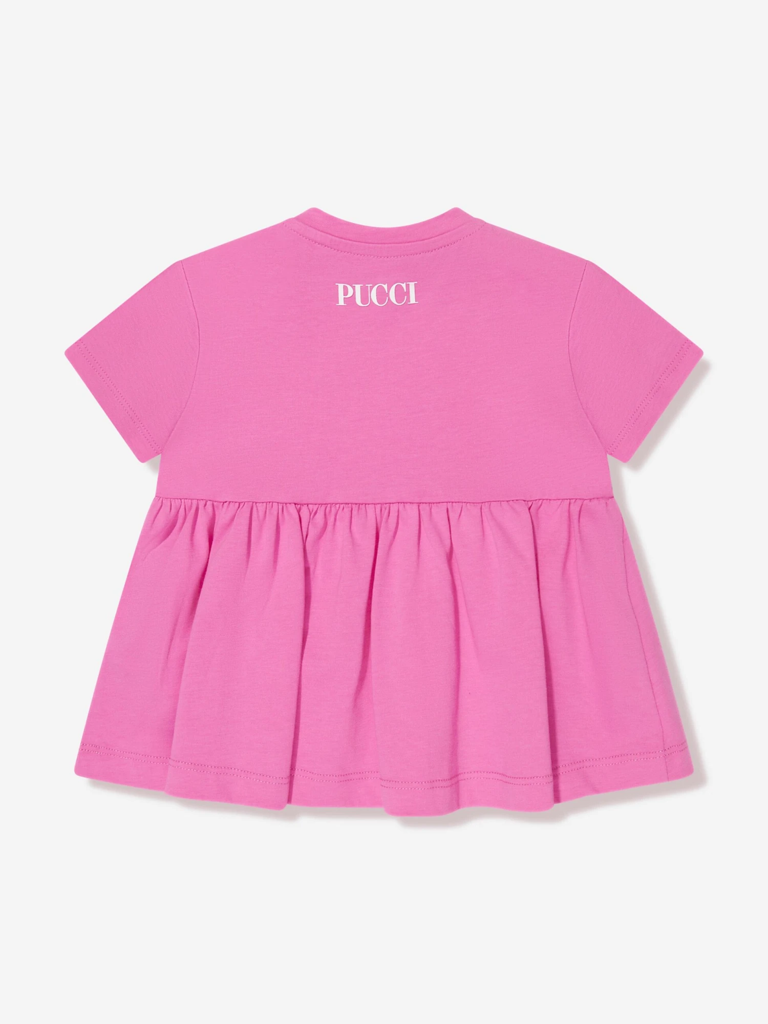 Baby Girls Logo Jersey Dress In Pink 4 Baby Girls Logo Jersey Dress In Pink - Image 2