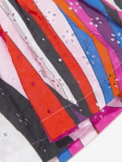 Baby Girls Iride Woven Dress In Multicolour -Monna Clothing Shop EMIS4011 FUXIA MULTICOLOR 4