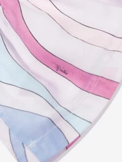 Baby Girls Marmo Woven Dress In Multicolour -Monna Clothing Shop EMIS4012 IVORY COLOURFUL 4