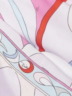 Girls Marmo Woven Dress In Multicolour -Monna Clothing Shop EMIS4016 IVORY COLOURFUL 4