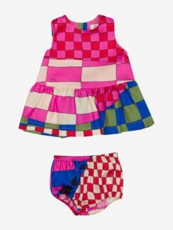 Baby Girls Giardino Dress In Multicolour 20 Baby Girls Giardino Dress In Multicolour -Monna Clothing Shop EMIS4054 COLOURFUL 1