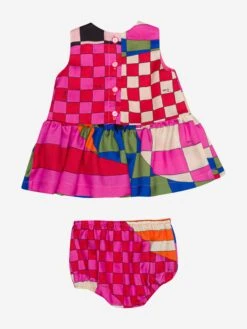 Baby Girls Giardino Dress In Multicolour 21 Baby Girls Giardino Dress In Multicolour -Monna Clothing Shop EMIS4054 COLOURFUL 2
