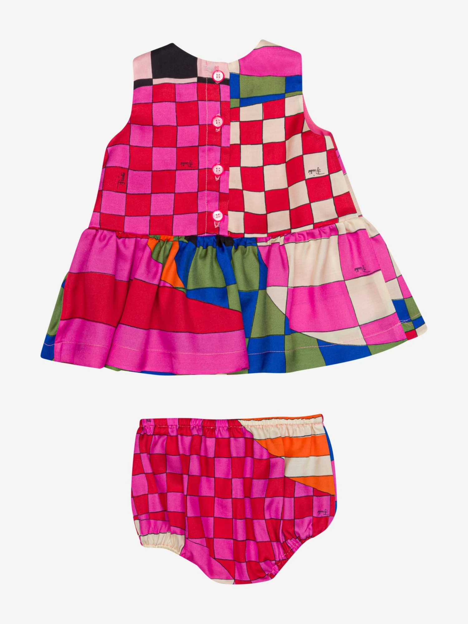 Baby Girls Giardino Dress In Multicolour 10 Baby Girls Giardino Dress In Multicolour - Image 8