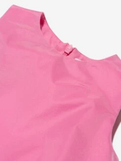 Baby Girls Sleeveless Dress In Pink -Monna Clothing Shop EMIS4055 FUCHSIA 3