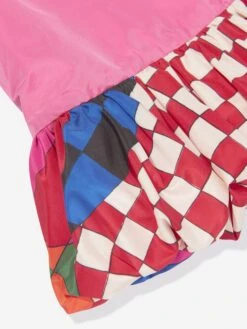 Baby Girls Sleeveless Dress In Pink -Monna Clothing Shop EMIS4055 FUCHSIA 4