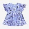Etro Baby Girls Floral Paisley Dress In Blue -Monna Clothing Shop ETRS4011 CELESTE AVORIO 1