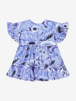 Etro Baby Girls Floral Paisley Dress In Blue 7 Etro Baby Girls Floral Paisley Dress In Blue -Monna Clothing Shop ETRS4011 CELESTE AVORIO 2