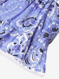 Etro Baby Girls Floral Paisley Dress In Blue 9 Etro Baby Girls Floral Paisley Dress In Blue -Monna Clothing Shop ETRS4011 CELESTE AVORIO 4