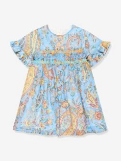 Etro Baby Girls Paisley Print Dress In Multicolour