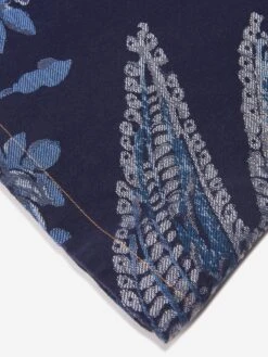 Etro Girls Jacquard Bird And Flower Dress In Navy 11 Etro Girls Jacquard Bird And Flower Dress In Navy -Monna Clothing Shop ETRS4013 BLUE WHITE 4