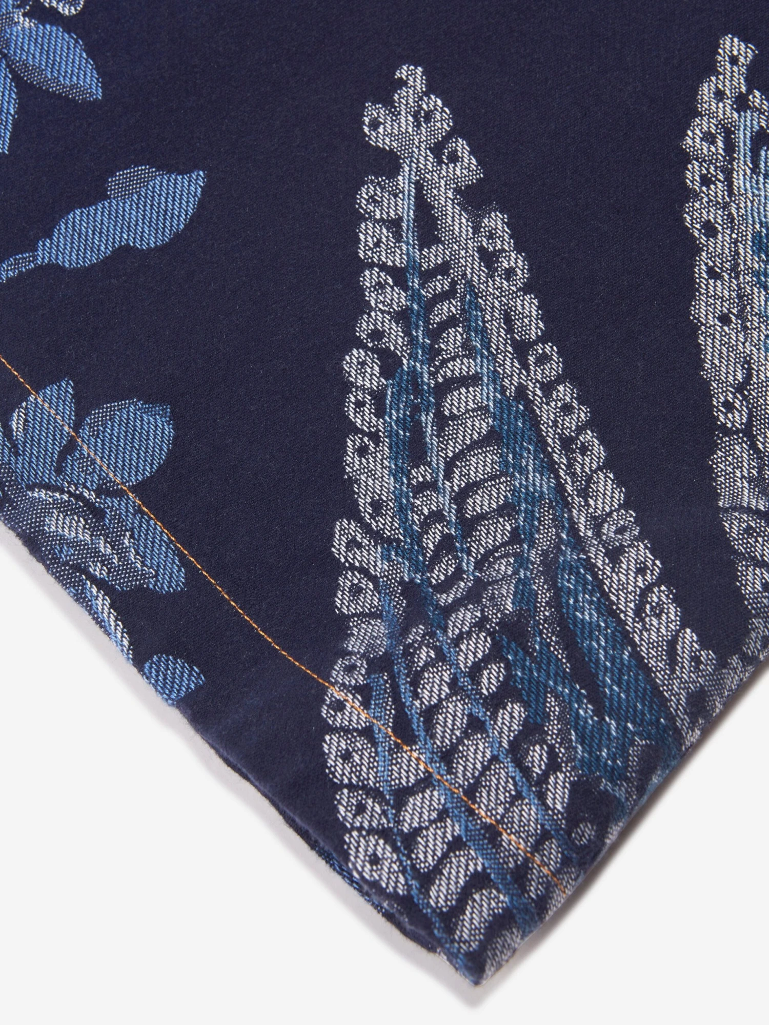 Etro Girls Jacquard Bird And Flower Dress In Navy 7 Etro Girls Jacquard Bird And Flower Dress In Navy - Image 5