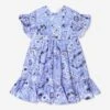 Etro Girls Floral Paisley Dress In Blue 1 Etro Girls Floral Paisley Dress In Blue -Monna Clothing Shop ETRS4014 CELESTE AVORIO 1