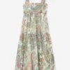 Etro Girls Paisley Woven Dress In Multicolour -Monna Clothing Shop ETRS4016 IVORY COLOURFUL 1