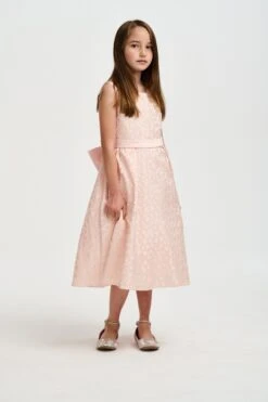 Girls Hearts Embossed Dress In Pink -Monna Clothing Shop Estar 04 23 05 23113365