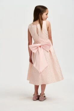 Girls Hearts Embossed Dress In Pink -Monna Clothing Shop Estar 04 23 05 23113394