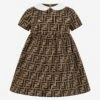 Baby Girls FF Logo Milano Dress -Monna Clothing Shop FENA0012 BR001 1