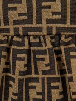 Baby Girls FF Logo Milano Dress -Monna Clothing Shop FENA0012 BR001 4