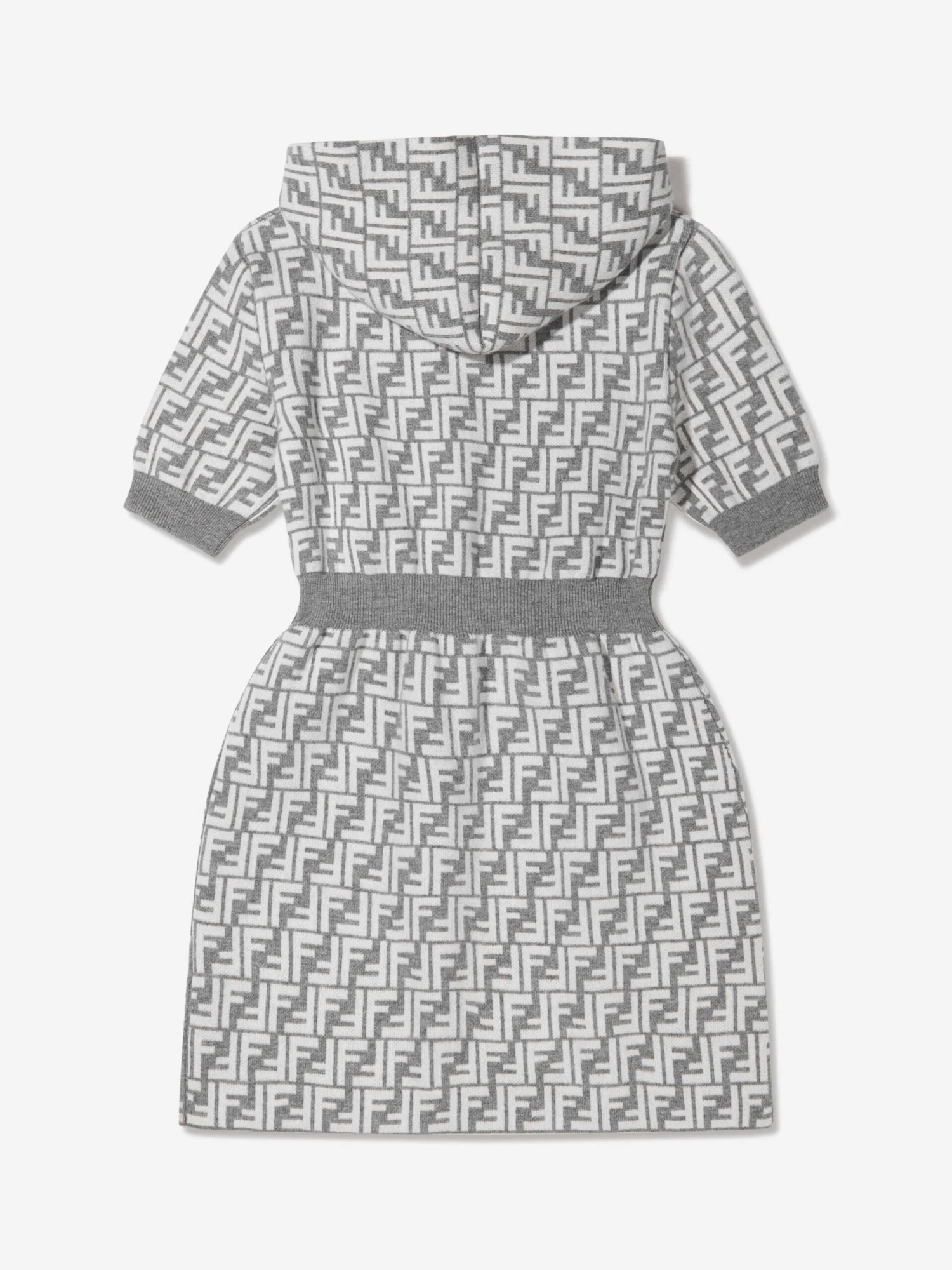 Girls Cashmere Hooded FF Dress 4 Girls Cashmere Hooded FF Dress - Image 2