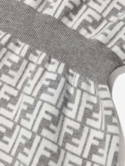 Girls Cashmere Hooded FF Dress 9 Girls Cashmere Hooded FF Dress -Monna Clothing Shop FENA2087 F1ISV 4