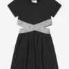Girls FF Logo Waist Dress In Black