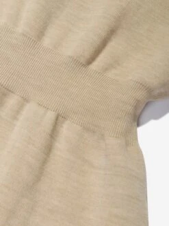 Girls Knitted FF Logo Dress In Brown -Monna Clothing Shop FENA3057 F1KE0 4