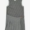 Girls FF Wool Dress In Grey 2 Girls FF Wool Dress In Grey -Monna Clothing Shop FENA3135 LIGHT GREY 1