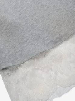 Girls Jersey Logo Dress In Grey -Monna Clothing Shop FENA3136 LIGHT GREY 4