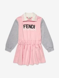 Girls Sweater Dress In Pink -Monna Clothing Shop FENA3137 PIA CIPRIA 1