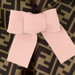 Baby Girls FF Logo Dress In Brown -Monna Clothing Shop FENDI 279859 4