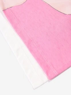 Girls Graphic Print T-Shirt Dress In White -Monna Clothing Shop FENDI D54559 4