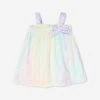 Baby Girls FF Logo Dress In Multicolour 2 Baby Girls FF Logo Dress In Multicolour -Monna Clothing Shop FENDI D54615 1
