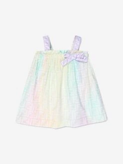Baby Girls FF Logo Dress In Multicolour