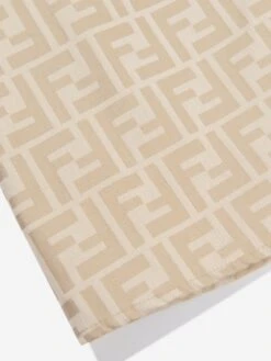 Girls Logo Shirt Dress In Beige -Monna Clothing Shop FENDI D54637 4