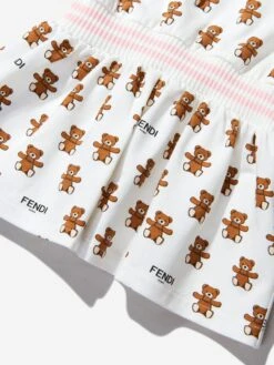 Baby Girls Cotton Teddy Bear Dress -Monna Clothing Shop FENS2088 F0TU9 4