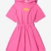Girls Cotton Hooded Logo Dress -Monna Clothing Shop FENS2123 F081M 1