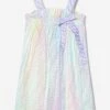 Girls Sleeveless Metaverse Dress In Multicolour 2 Girls Sleeveless Metaverse Dress In Multicolour -Monna Clothing Shop FENS3043 F1JDD 1