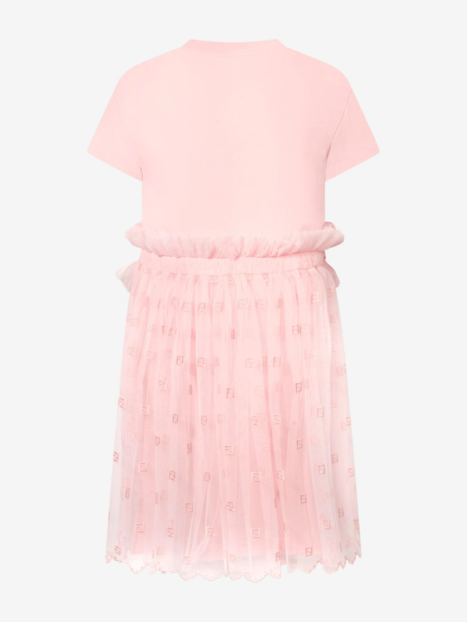 Girls Ruched Jersey Dress In Pink 4 Girls Ruched Jersey Dress In Pink - Image 2