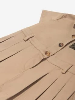 Baby Girls Logo Trench Dress In Beige -Monna Clothing Shop FENS4003 TRENCH 4