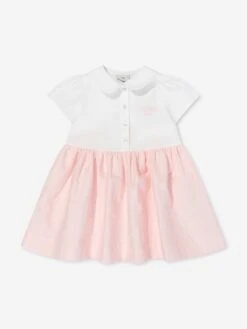 Baby Girls FF Logo Dress In Pink 14 Baby Girls FF Logo Dress In Pink -Monna Clothing Shop FENS4004 ROSA CONFETTO 1