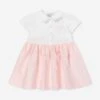 Baby Girls FF Logo Dress In Pink -Monna Clothing Shop FENS4004 ROSA CONFETTO 1