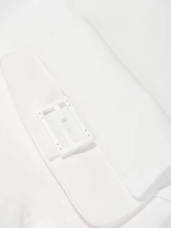 Girls Baguette Pocket Sweater Dress In White -Monna Clothing Shop FENS4040 GESSO 3