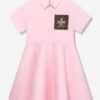 Girls FF Logo Shirt Dress In Pink -Monna Clothing Shop FENS4043 ROSA CONFETTO 1