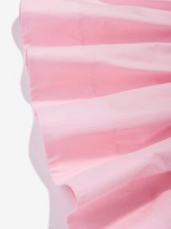 Girls Cotton Logo Dress In Pink -Monna Clothing Shop FENS4044 ROSA CONFETTO 4