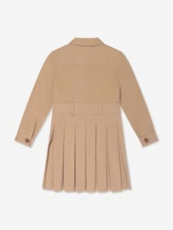 Girls Logo Trench Dress In Beige -Monna Clothing Shop FENS4045 TRENCH 2