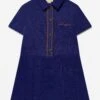 Girls Pocket Dress In Navy