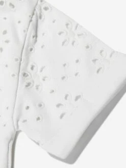 Guess Girls Sangallo Terry Dress In White -Monna Clothing Shop GUES3321 G011 4