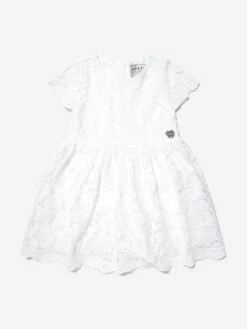 Guess Baby Girls Dress With Bloomers In White 15 Guess Baby Girls Dress With Bloomers In White -Monna Clothing Shop GUES4009 PURE WHITE 2