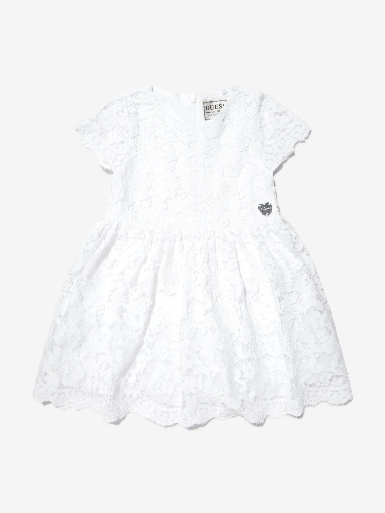 Guess Baby Girls Dress With Bloomers In White 8 Guess Baby Girls Dress With Bloomers In White - Image 6
