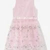 Guess Girls Floral Sleeveless Dress In Pink -Monna Clothing Shop GUES4032 BALLET PINK 1